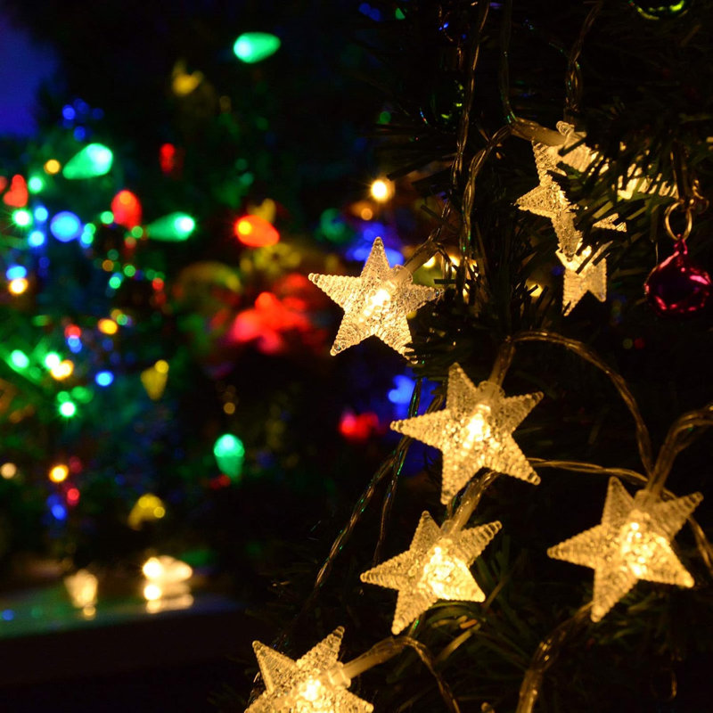 Multicolor star christmas lights cheap